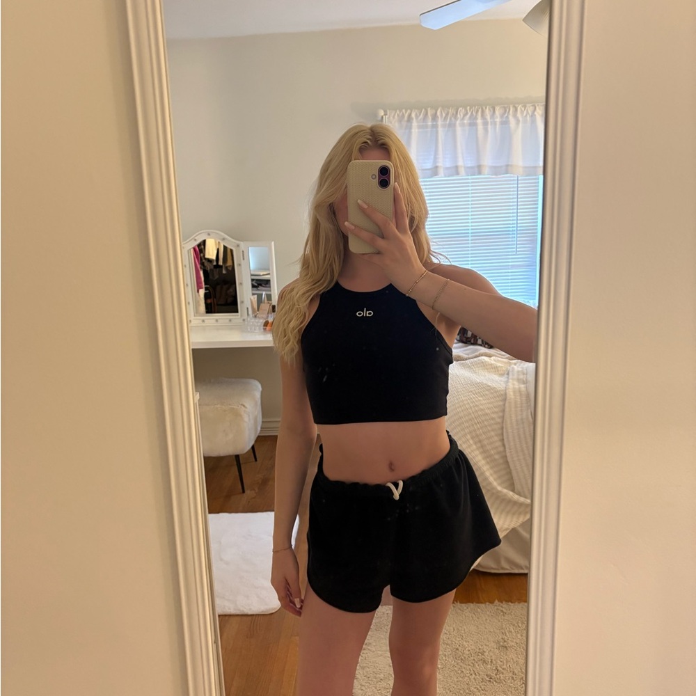 Alo Black Tank Top